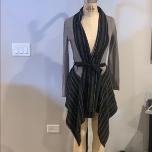 Long Cardigan with tie at waist